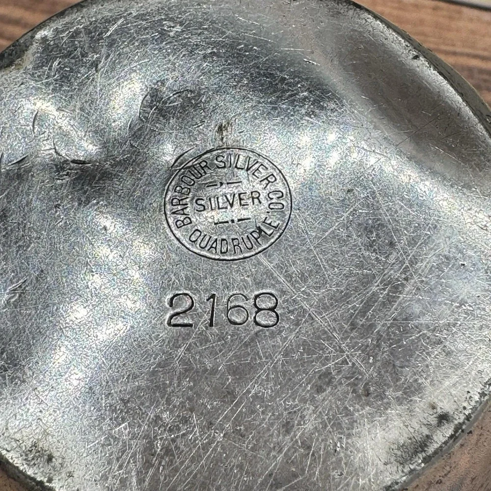 Antique Barbour Quadruple Silver Plate Etched Cup Hollowware 1892 Victorian 2168